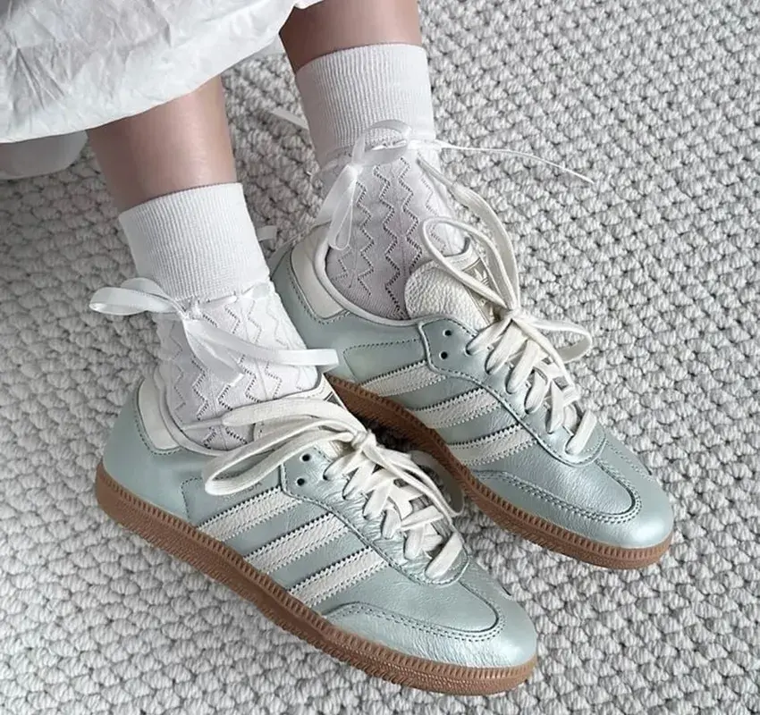 Giày Adidas Samba ‘Metallic Green’ IG1965 - Ảnh 4