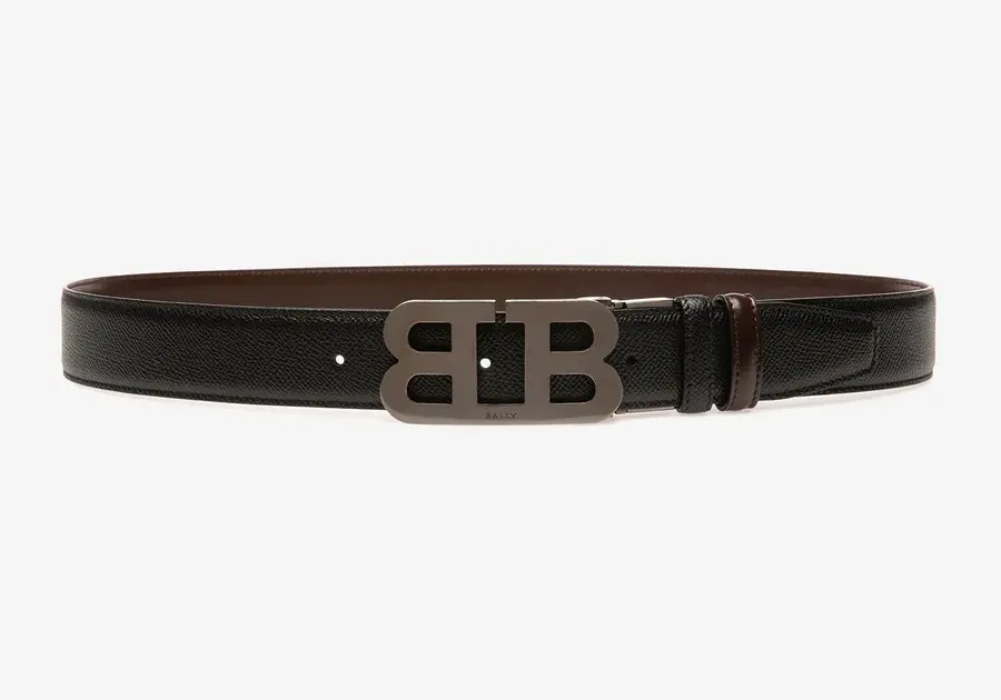 Thắt Lưng Reversible Mirror B Buckle Belt 'Black' 6218749 - Ảnh 4