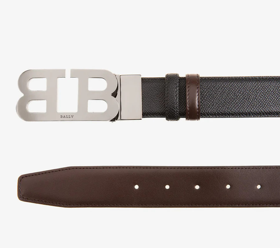 Thắt Lưng Reversible Mirror B Buckle Belt 'Black' 6218749 - Ảnh 3