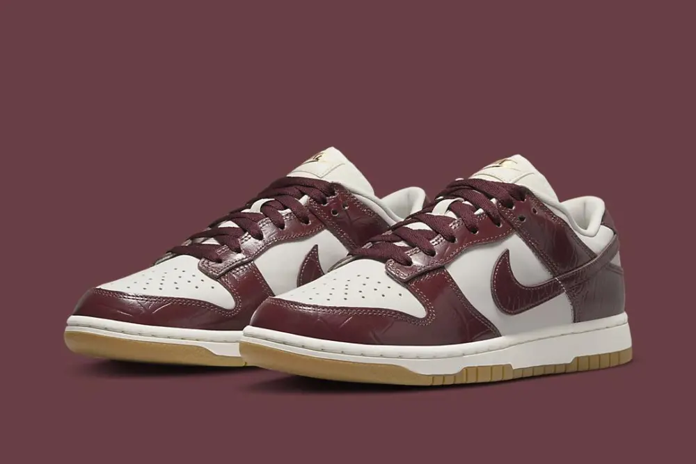 Giày Nike Dunk Low LX "Red Croc" FJ2260-004 - Ảnh 3