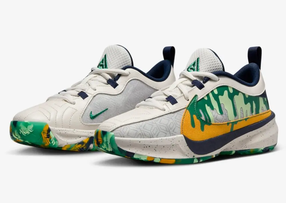 Giày Nike Zoom Freak 5 GS 'Welcome to Camp' FN4975-001 - Ảnh 5