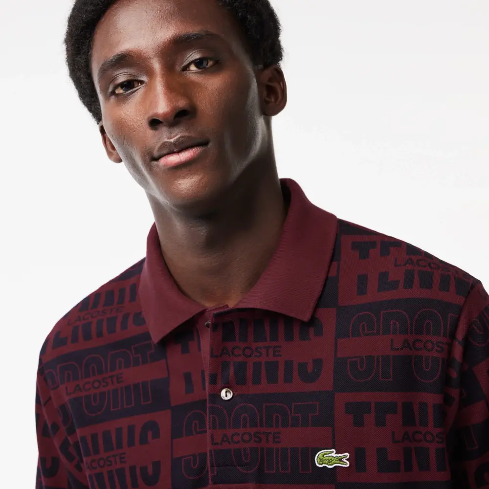 Alternative view of Áo Polo Lacoste Original L.12.12 Two Badge Print PH2057-YUP