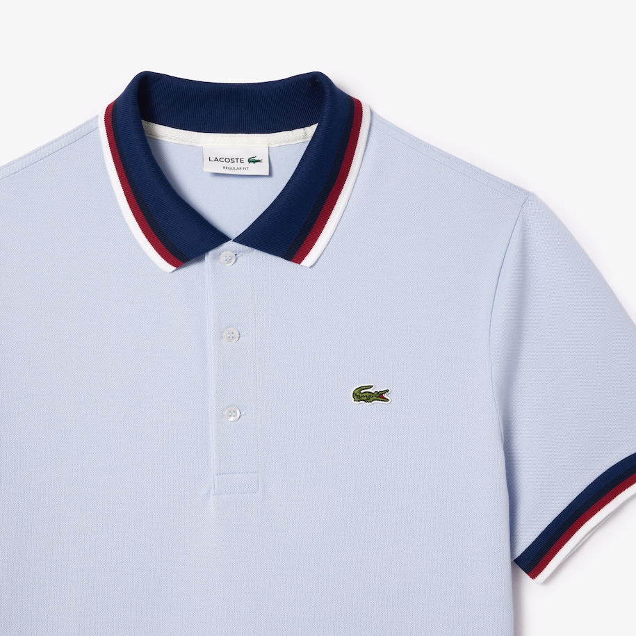 Áo Lacoste Contrast Collar Polo 'White' 462152795005 - Ảnh 2