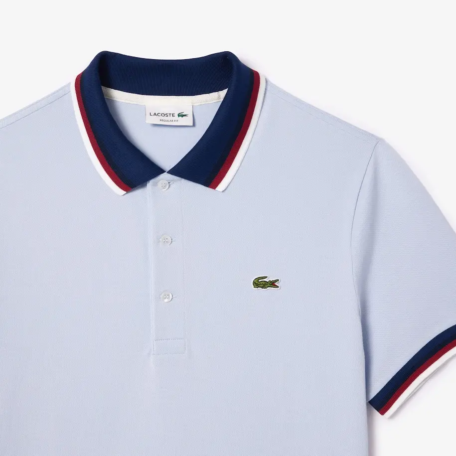 Alternative view of Áo Lacoste Contrast Collar Polo 'White' 462152795005
