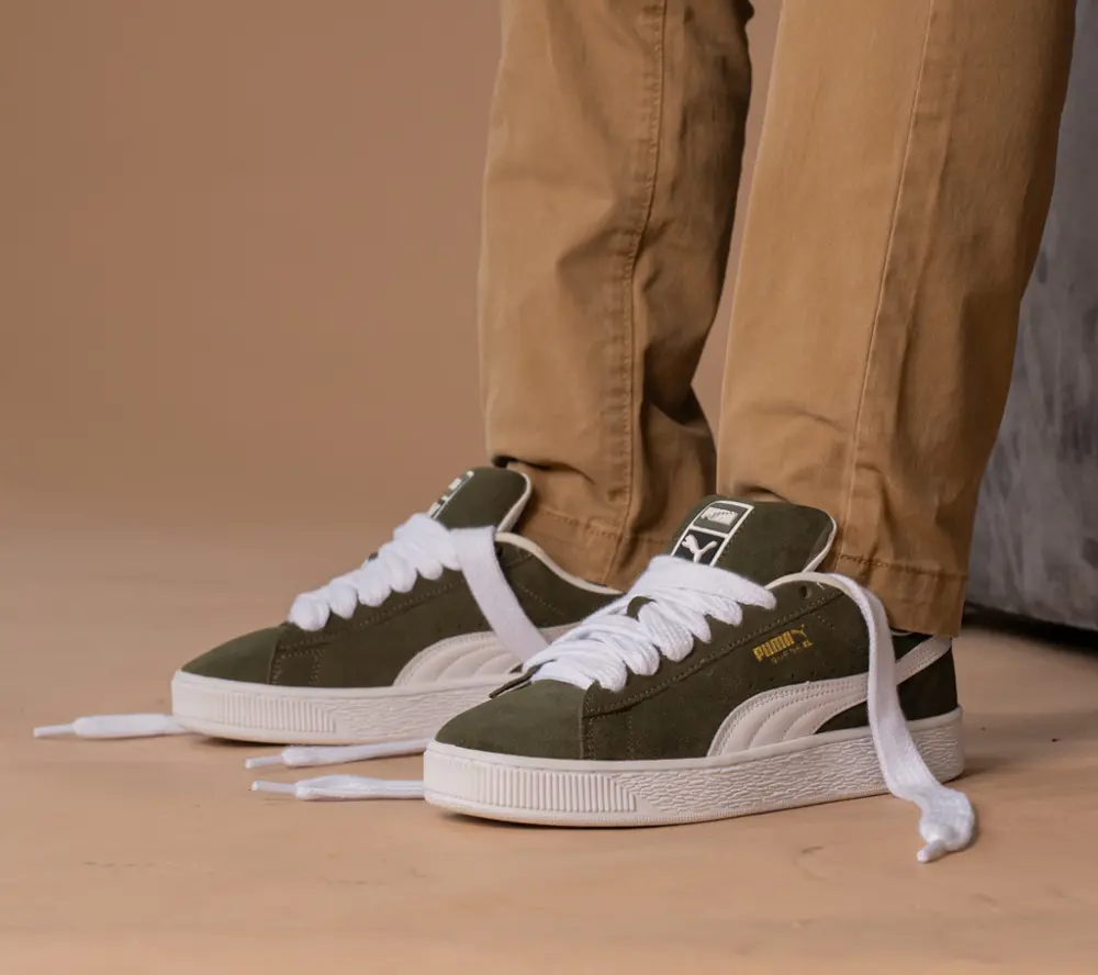 Alternative view of Giày Puma Suede XL 'Dark Olive' 395205-13