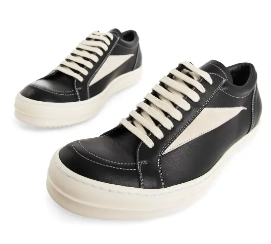 Giày Rick Owens Vintage Low-Top 'Black' RP02D3888LCOLVS-911 - Ảnh 4