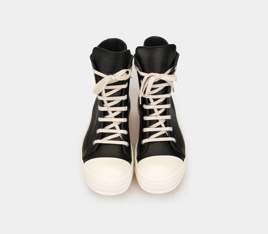Giày Rick Owens Leather Ramones Sneakers RU21S6890 - Ảnh 6