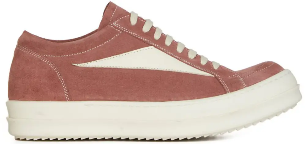 Giày Rick Owens Lido Vintage Suede Dusty Pink Milk SS24 RU01D3897LVSLCO-6311