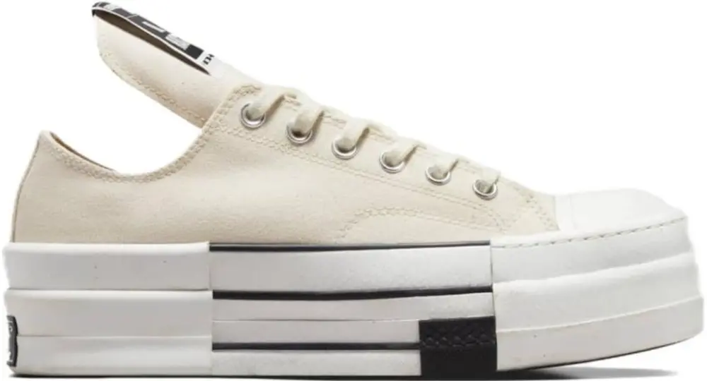 Giày Converse Rick Owens x Drkshdw Dbl Drkstar Chuck 70 Low ‘Natural Ivory’ A04955C