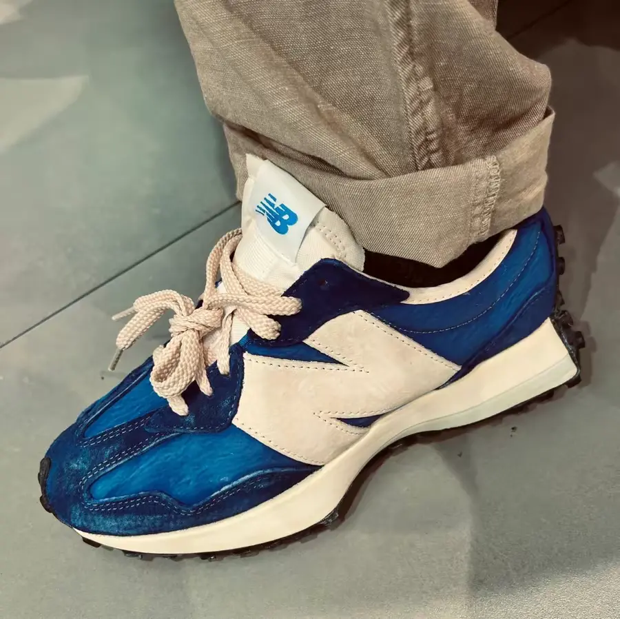 Giày New Balance 327 ‘Luxe Blue’ MS327VA - Ảnh 6