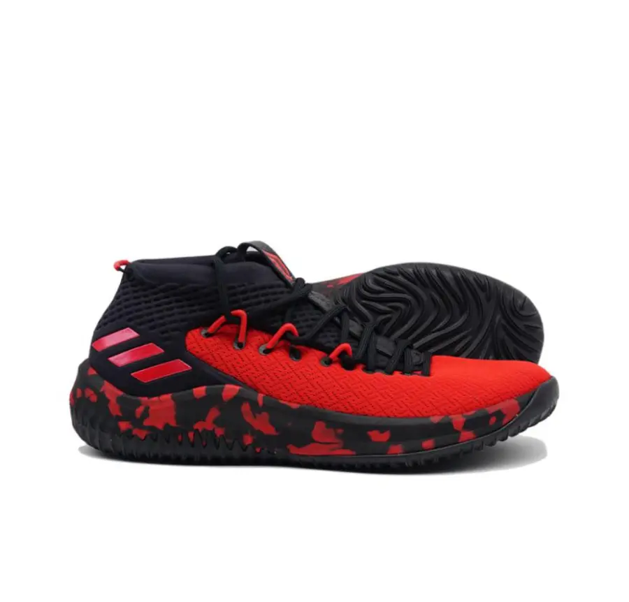 Alternative view of Giày Adidas Dame 4 Lillard Shoes 'Red Black' F99899