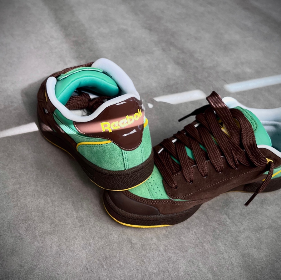 Giày Reebok Club C Bulc 'Brown Green' 100074178 - Ảnh 6