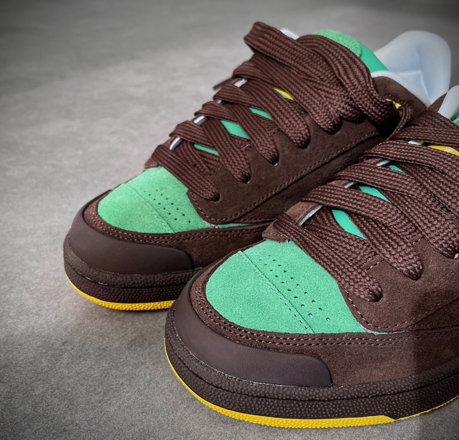 Giày Reebok Club C Bulc 'Brown Green' 100074178 - Ảnh 5