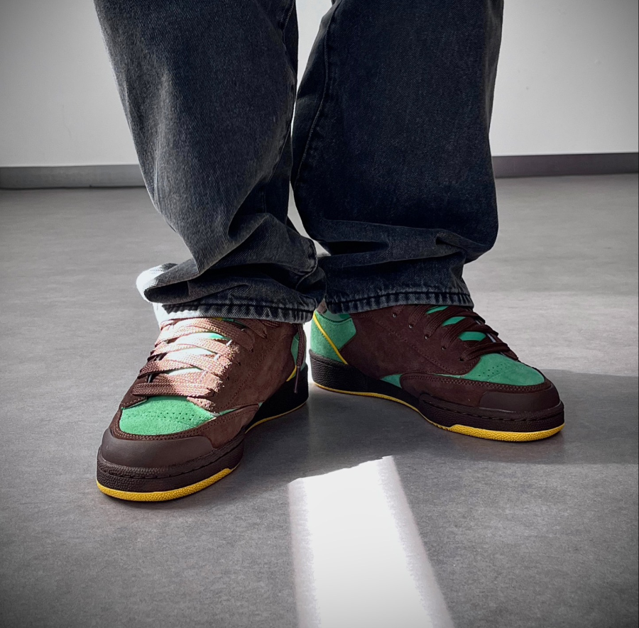 Giày Reebok Club C Bulc 'Brown Green' 100074178 - Ảnh 3