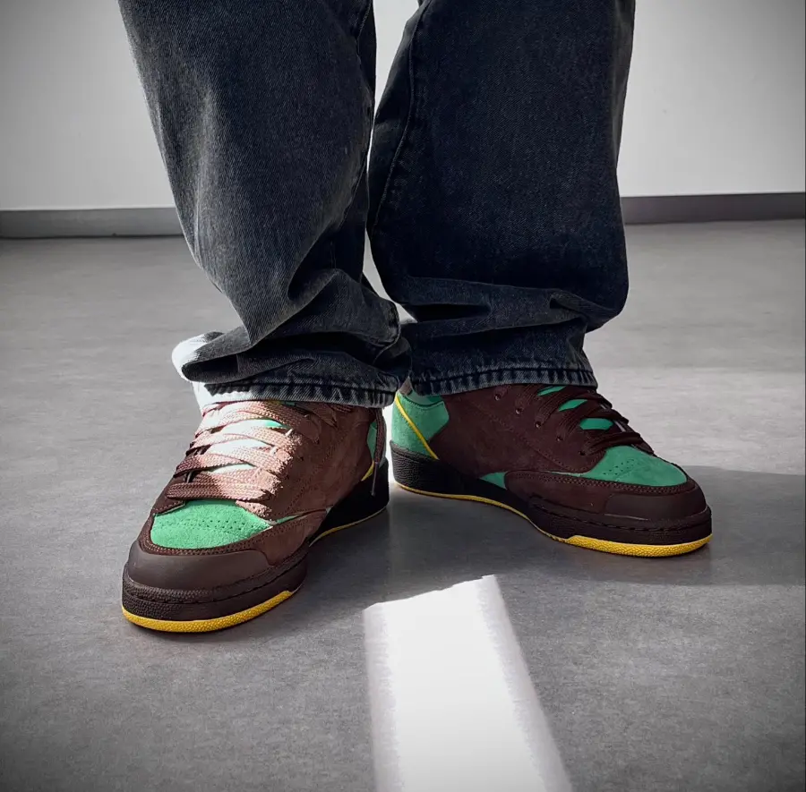 Giày Reebok Club C Bulc 'Brown Green' 100074178 - Ảnh 3