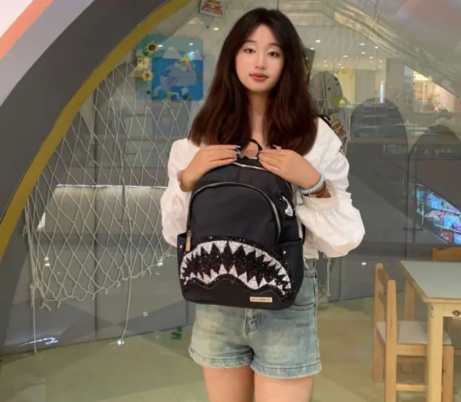 Alternative view of Balo Sprayground Shark Mouth Polyester Backpack W0725706