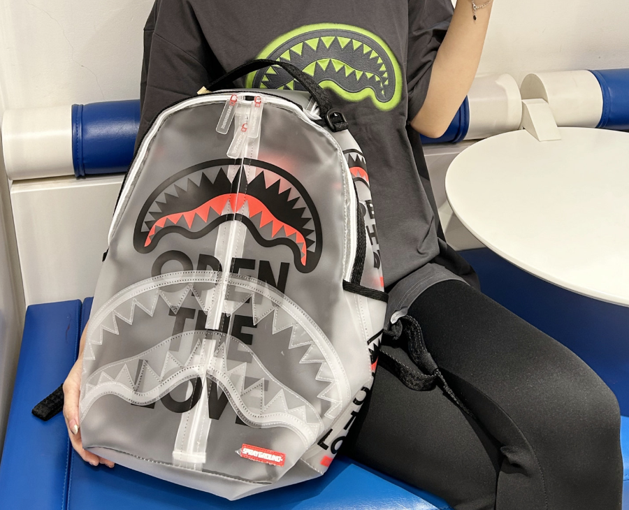 Balo Sprayground Shark Spoof Backpack 'White' W1015703 - Ảnh 2