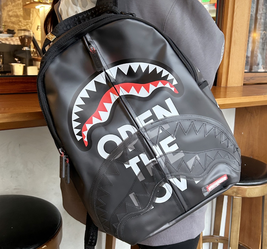 Balo Sprayground Shark Spoof 'Black' W1015702 - Ảnh 3