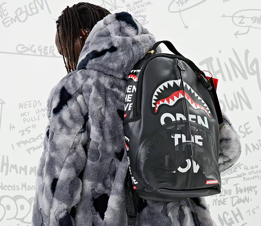 Balo Sprayground Shark Spoof 'Black' W1015702 - Ảnh 5