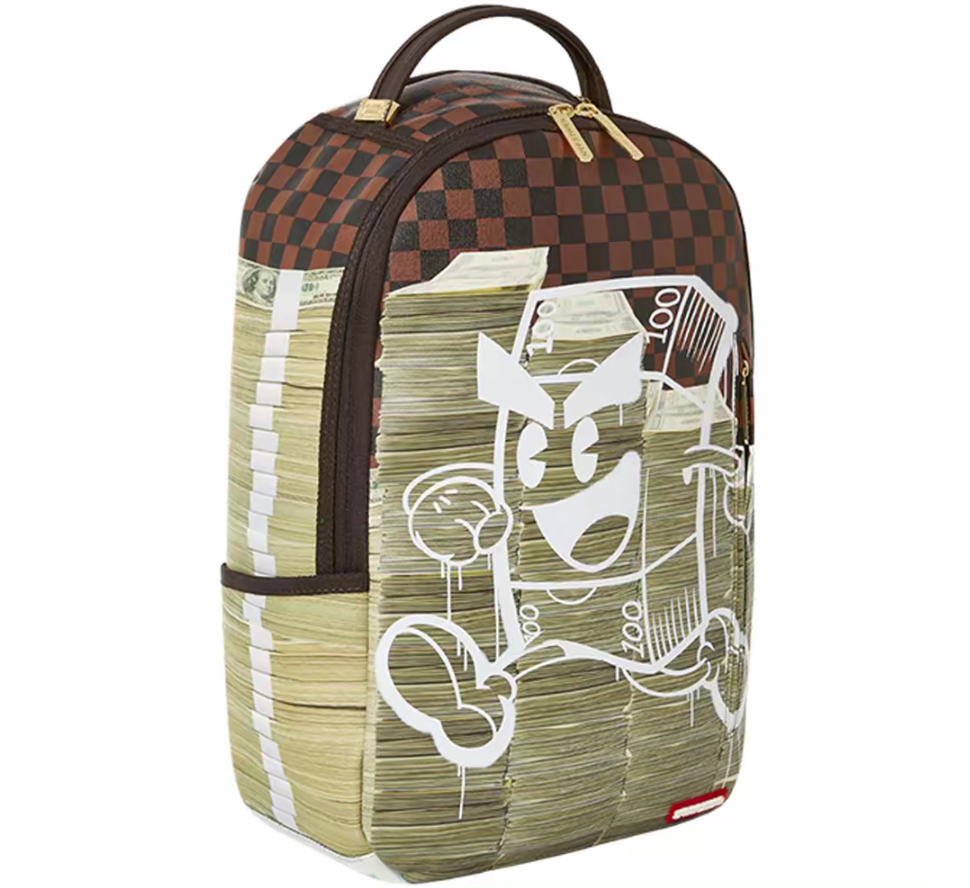Balo Sprayground Checkerboard Cartoon US Dollars W0845811 - Ảnh 5