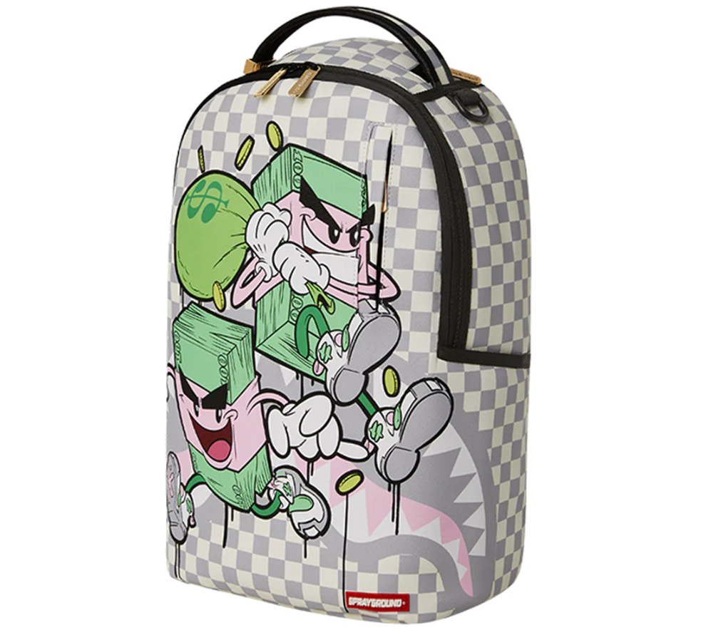 Balo Sprayground Checkerboard Cartoon Shark Beak W0845737 - Ảnh 3