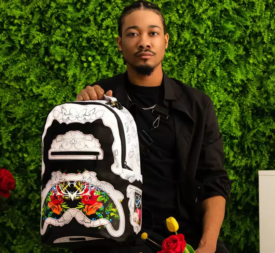 Alternative view of Balo Sprayground Floral Graffiti Shark 'White' W0915710