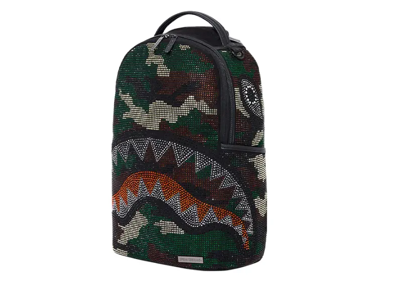 Balo Sprayground Shark Full Diamond 'Green' W0915708 - Ảnh 5