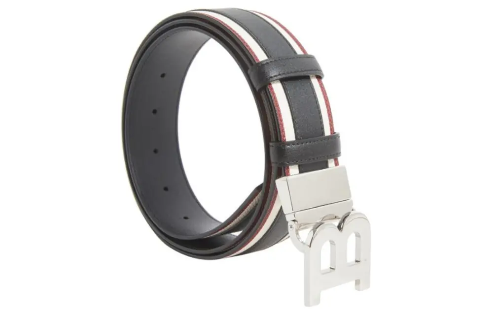 Thắt Lưng Bally Logo Buckle Belt Men's 'Black' 6239298 - Ảnh 5