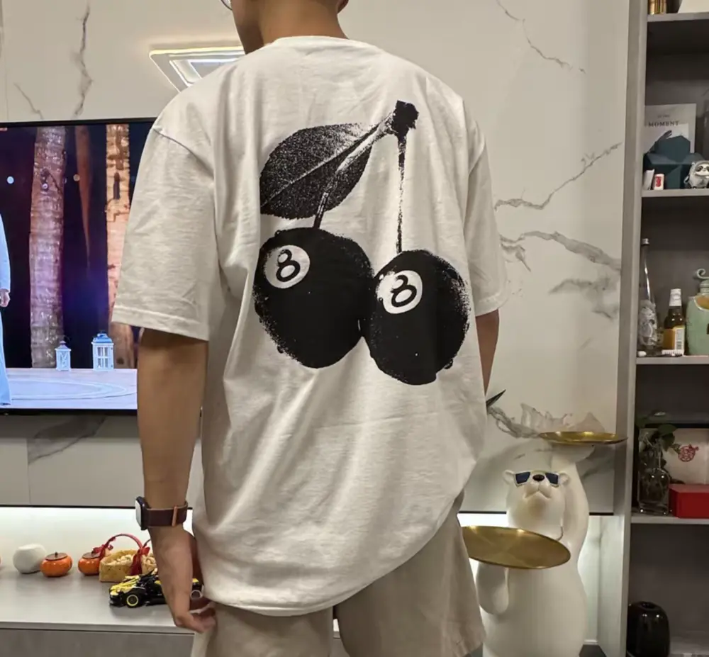 Áo Stussy Cherries Tee Summer Series 'White' 1905066 - Ảnh 4