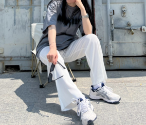 Alternative view of Giày Asics Gel 170 TR ‘White Navy’ 1023A054‑100