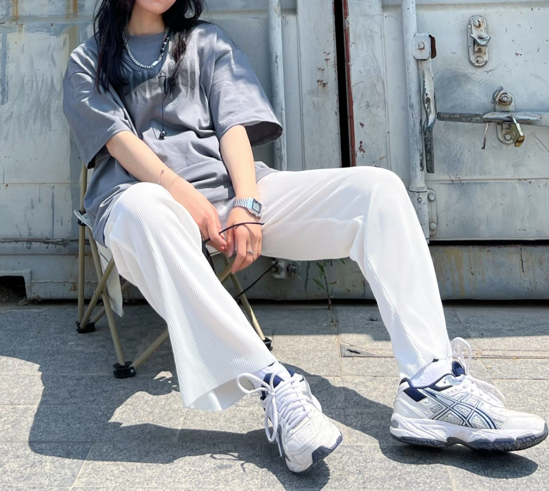 Giày Asics Gel 170 TR ‘White Navy’ 1023A054‑100 - Ảnh 5