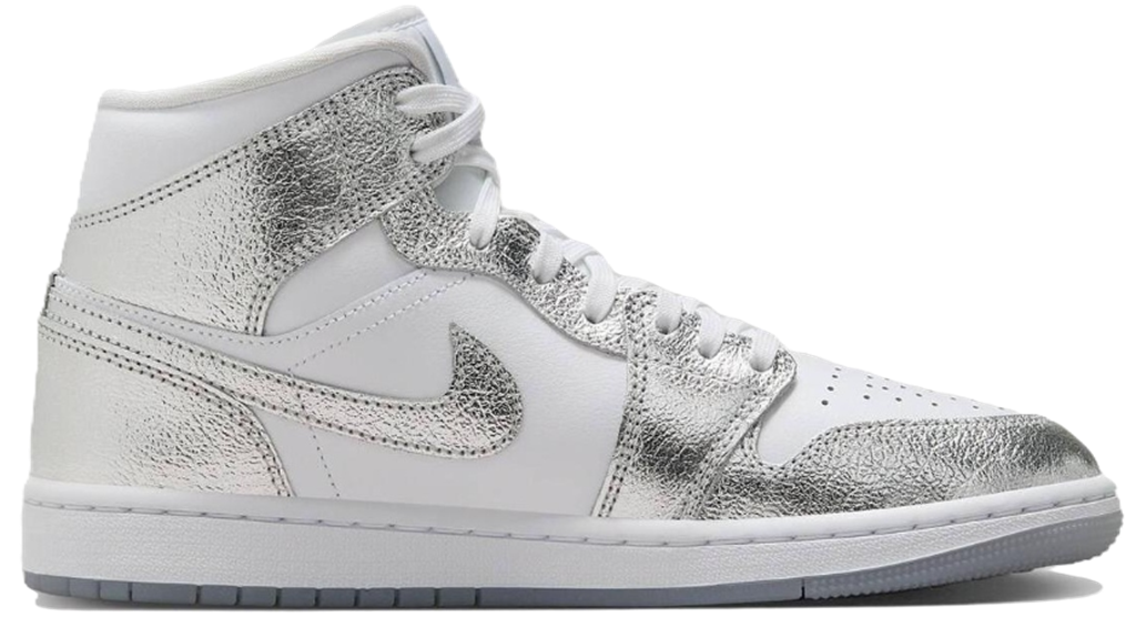 Giày Nike Air Jordan 1 Mid SE ‘Metallic Silver’ FN5031-100