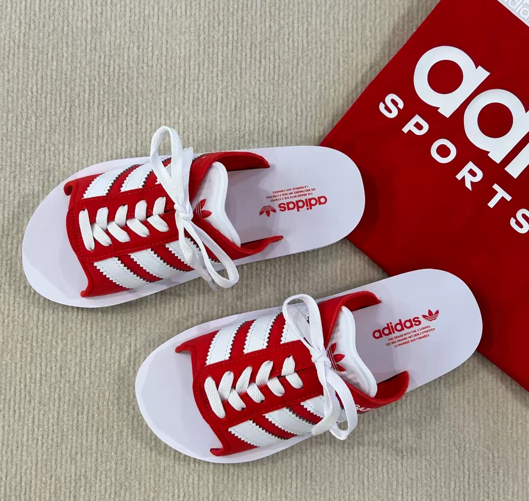 Dép Adidas Gazelle Beach Slides ‘Red’ JQ7424 - Ảnh 5