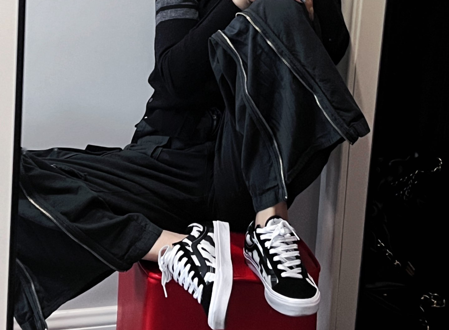 Giày Vans Tiger Style 36 Low-Top ‘Black White’ VN0A3DZ3WHT - Ảnh 2