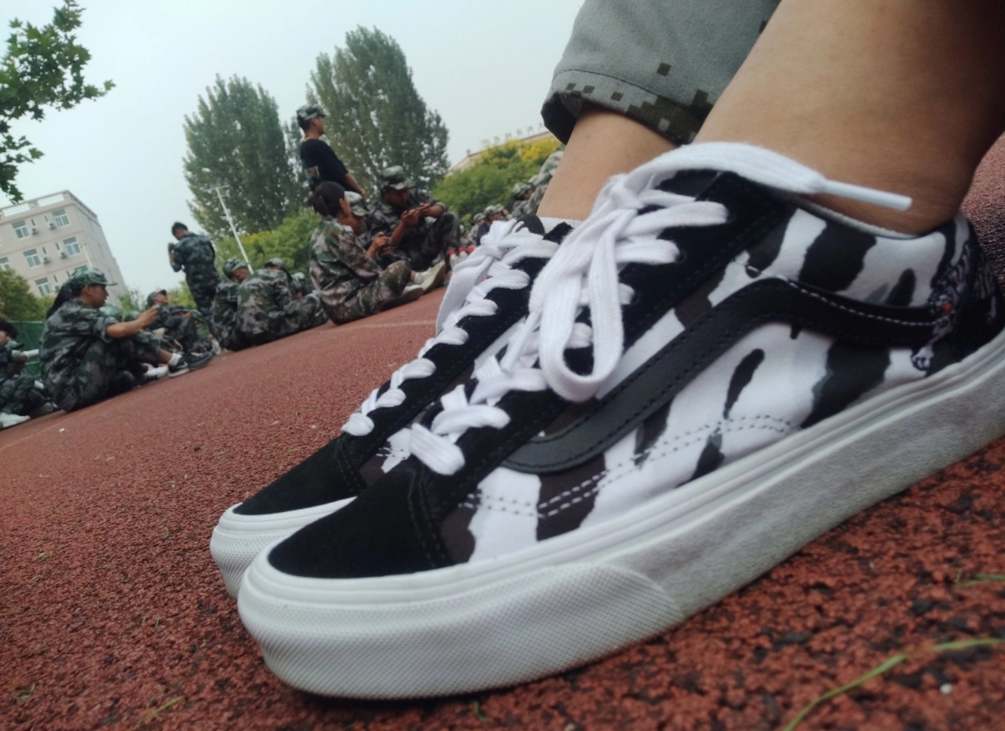 Giày Vans Tiger Style 36 Low-Top ‘Black White’ VN0A3DZ3WHT - Ảnh 4