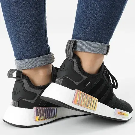 Giày Adidas Wmns NMD R1 ‘Black Irescent’ GY8537 - Ảnh 3