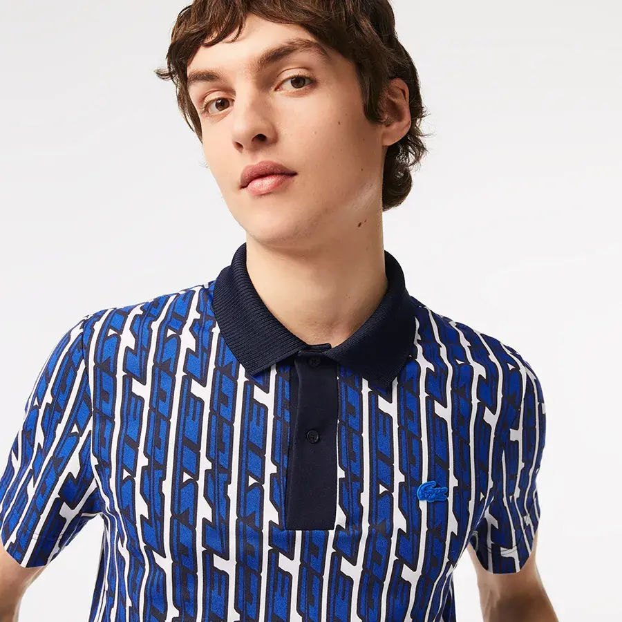 Áo Polo Lacoste Men's Two-Tone Printed PH5655-51-ANY - Ảnh 3