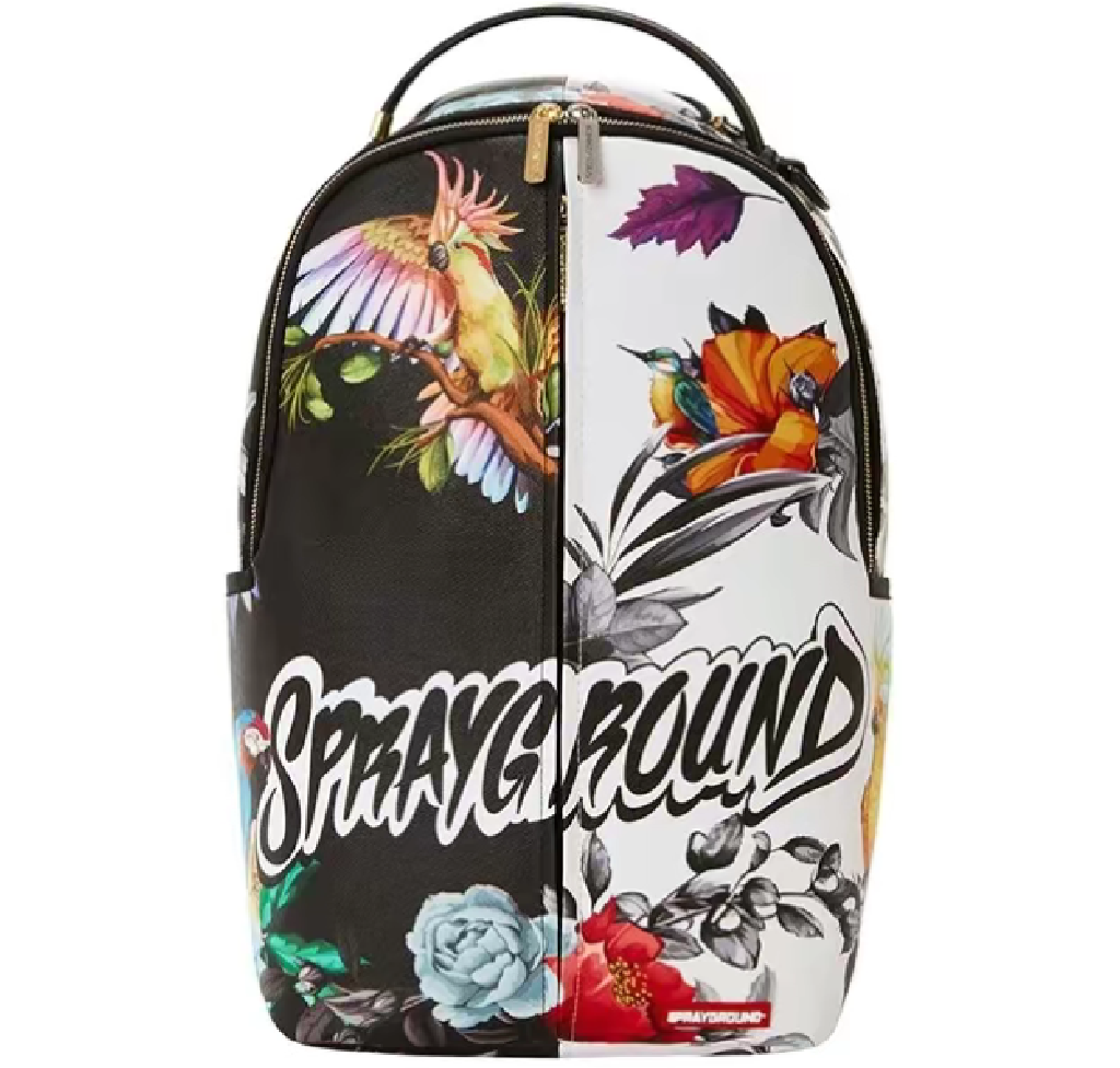Balo Sprayground Floral Graffiti Shark 'White' W0915710