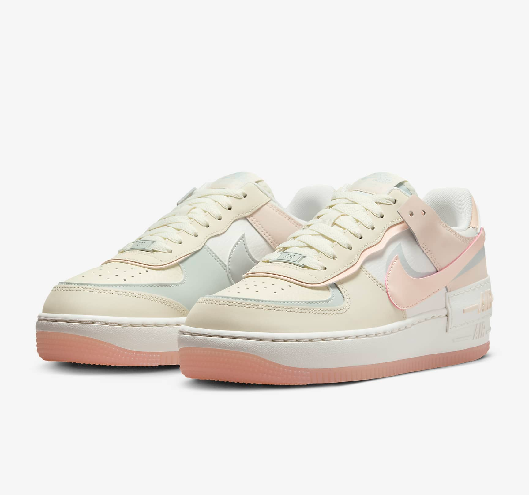 Giày Nike Air Force 1 Shadow ‘Coconut Milk Crimson Tint’ DZ1847-105 - Ảnh 9