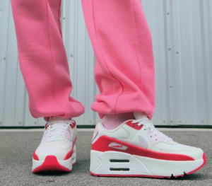 Alternative view of Giày Nike Air Max 90 LV8 "Sail Red Pink" HF5073-133