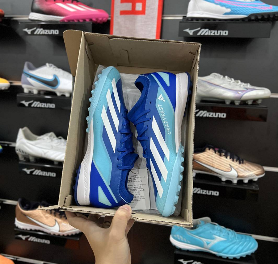 Giày Adidas Turf X Crazyfast.3 'Blue' ID9338 - Ảnh 4
