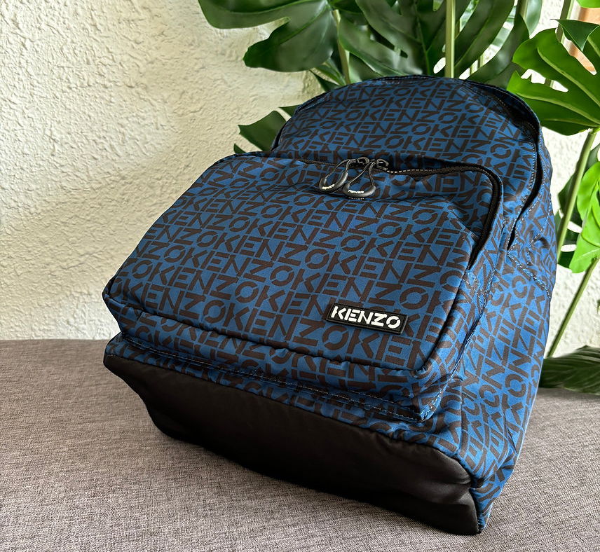 Balo Kenzo Logo Print Allover 'Navy' FB65SA213F36-78 - Ảnh 2
