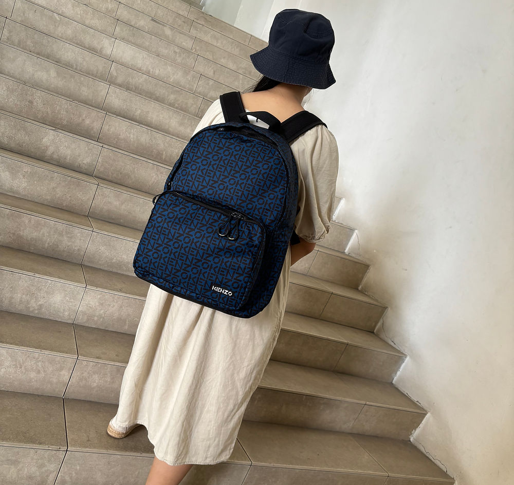 Balo Kenzo Logo Print Allover 'Navy' FB65SA213F36-78 - Ảnh 6