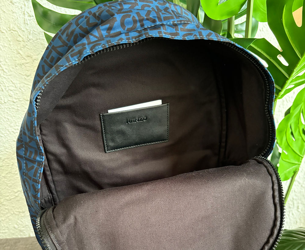 Balo Kenzo Logo Print Allover 'Navy' FB65SA213F36-78 - Ảnh 3