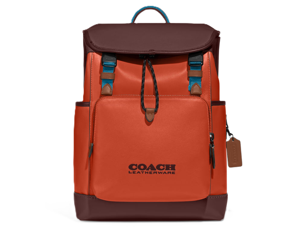 Balo Coach Mochila League Flap 'Laranja' C5342-P30