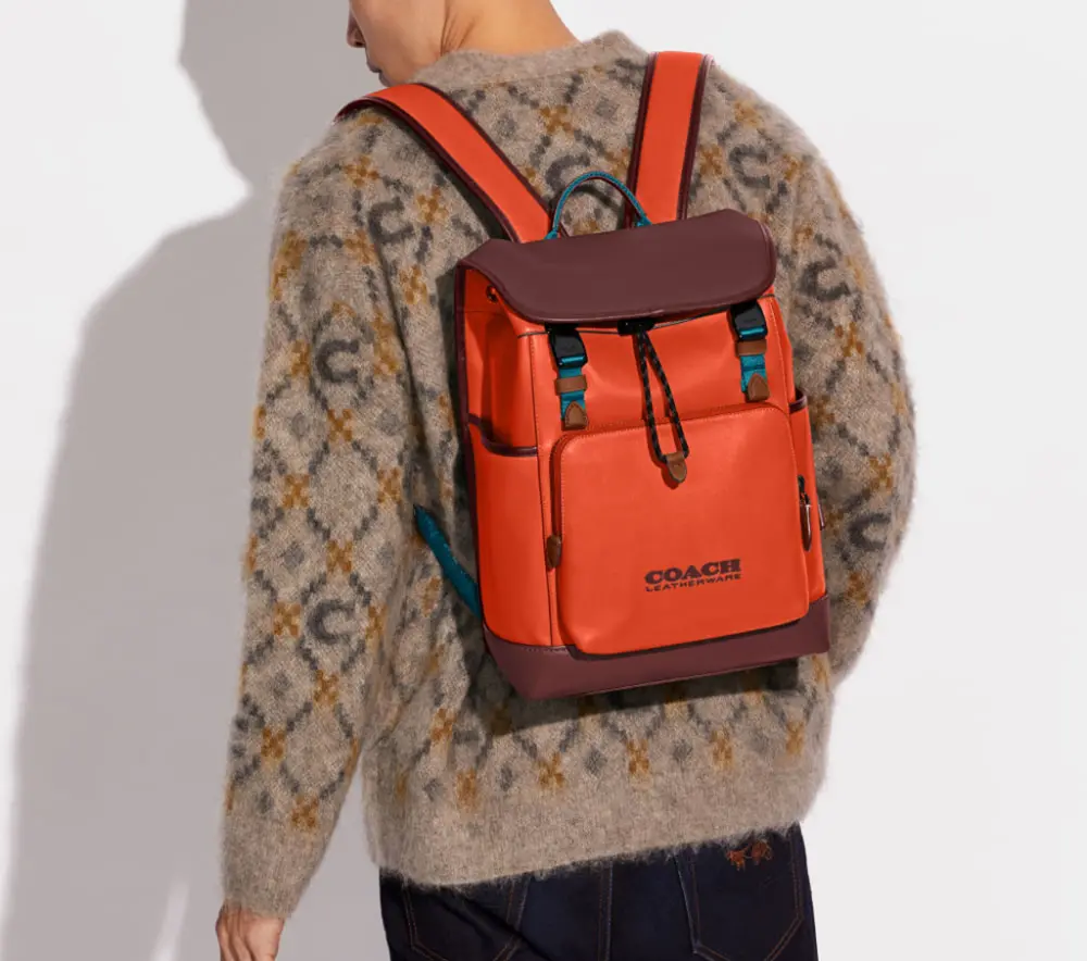 Alternative view of Balo Coach Mochila League Flap 'Laranja' C5342-P30