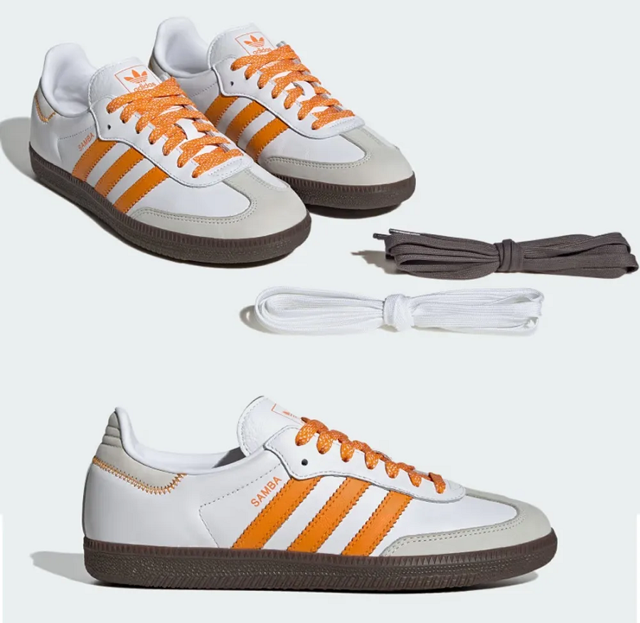 Giày Adidas Samba OG ‘White Equipment Orange’ IE6521 - Ảnh 3