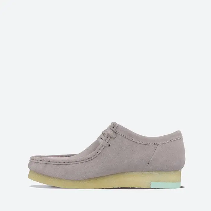 Giày Clarks Mens Wallabee Low 'Gray Combi' 26160202 - Ảnh 3