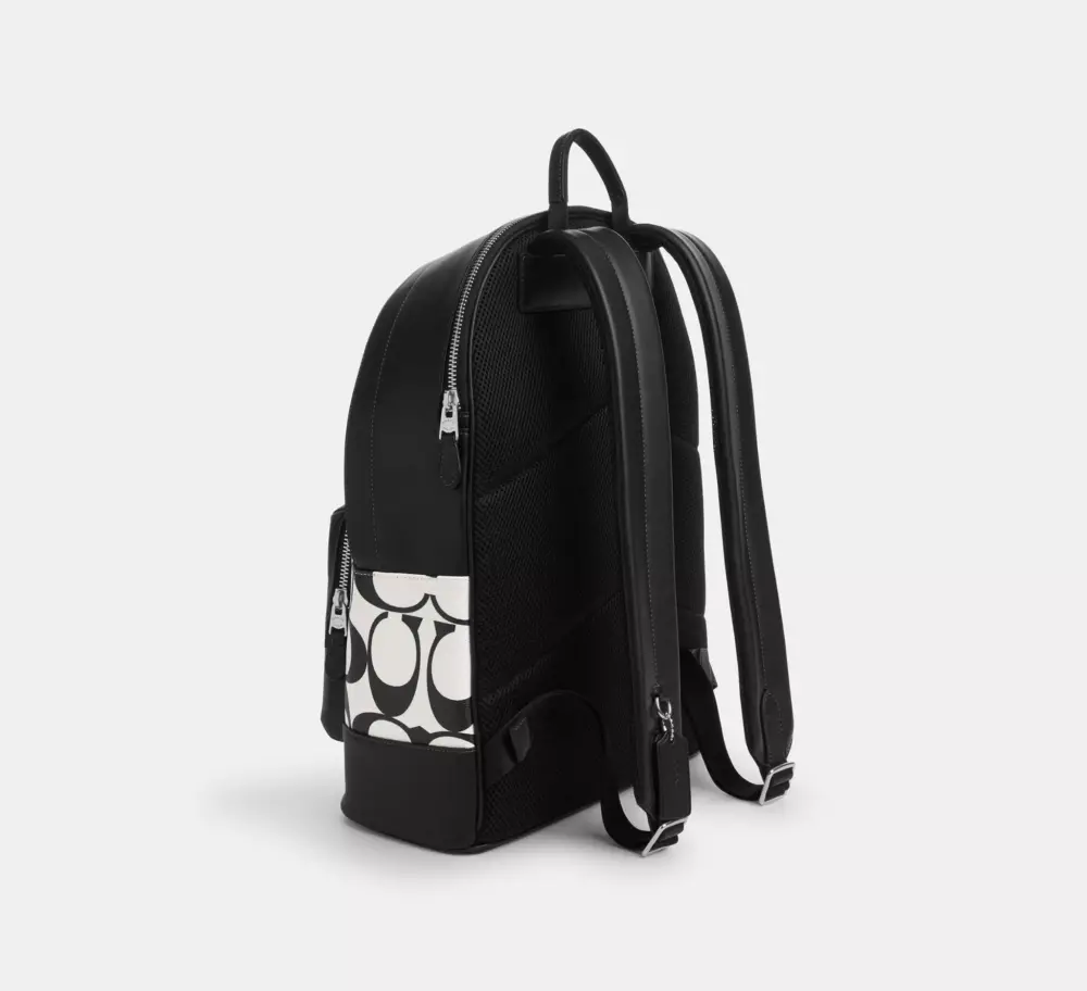 Balo Coach West Signature Canvas 'Black White' CO920-SVWGH - Ảnh 5