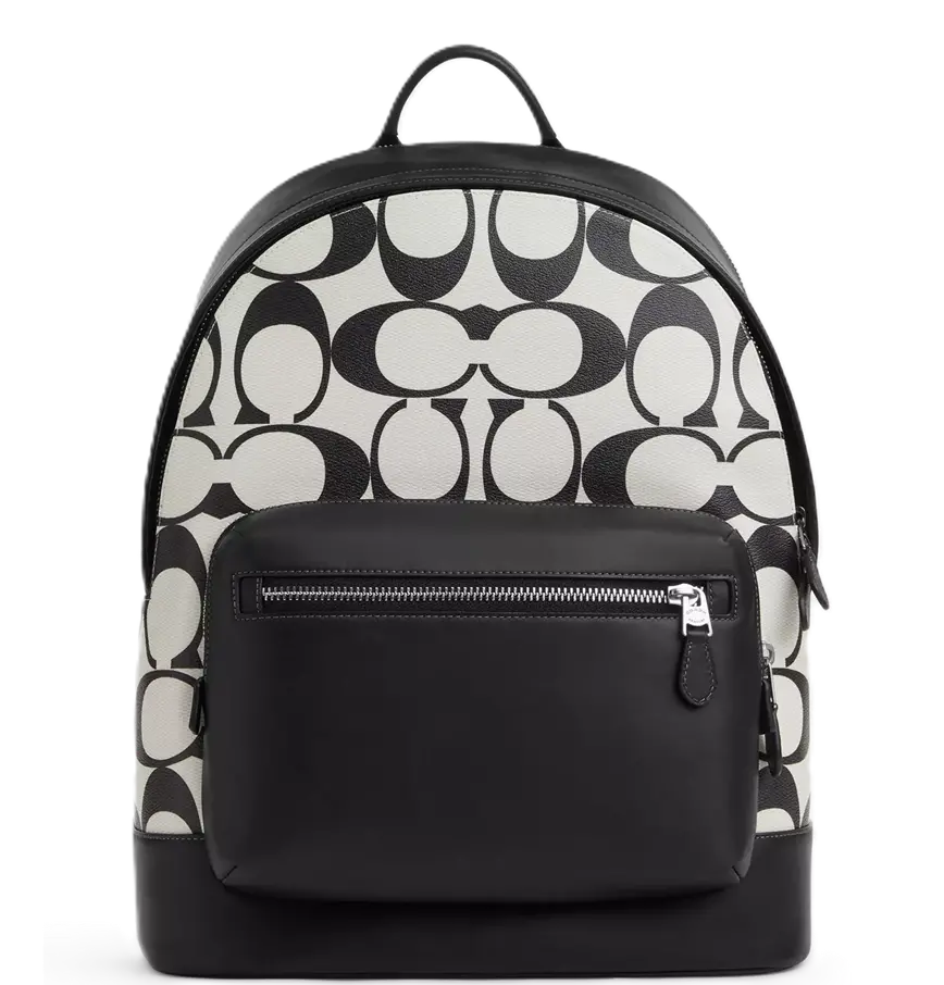 Balo Coach West Signature Canvas 'Black White' CO920-SVWGH